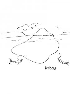 Iceberg coloring page 9 - Free printable