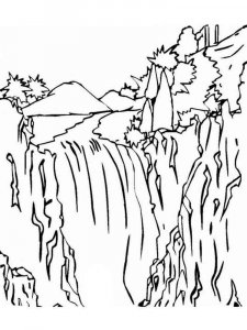 Landscape coloring page 1 - Free printable