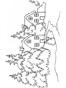 Landscape coloring page 10 - Free printable