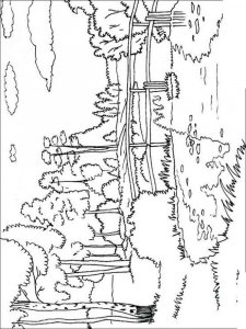 Landscape coloring page 12 - Free printable