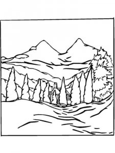 Landscape coloring page 15 - Free printable