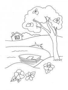 Landscape coloring page 18 - Free printable