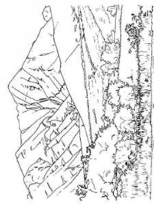 Landscape coloring page 27 - Free printable