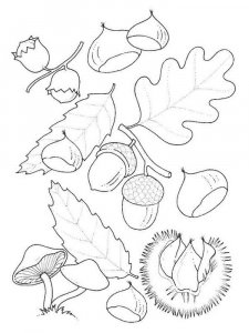 Leaf coloring page 12 - Free printable