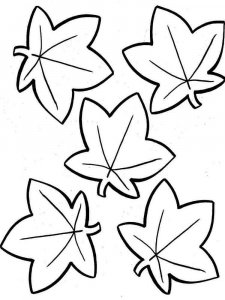 Leaf coloring page 24 - Free printable