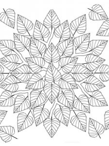 Leaf coloring page 29 - Free printable
