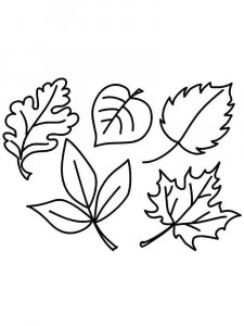 Leaf coloring page 47 - Free printable