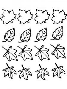 Leaf coloring page 48 - Free printable