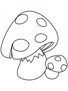 Mushrooms Coloring Pages 36