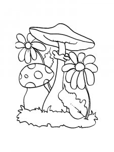 Mushrooms Coloring Pages 45