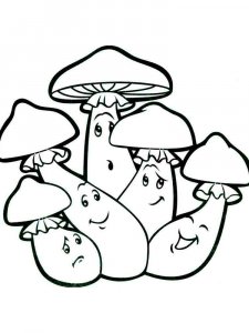 Mushrooms Coloring Pages 6