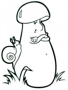 Mushrooms Coloring Pages 7