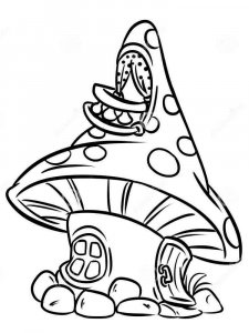 Mushrooms Coloring Pages 8