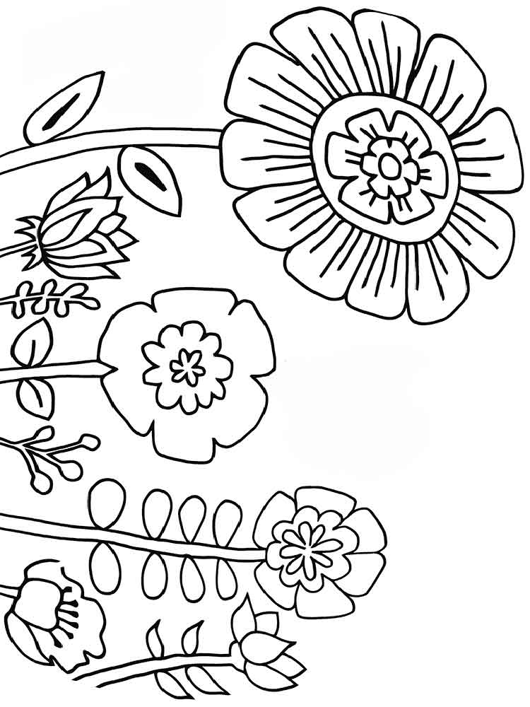 Types Of Plants Coloring Pages