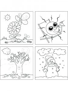 Seasons coloring page 10 - Free printable