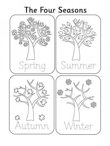 Seasons coloring page 7 - Free printable