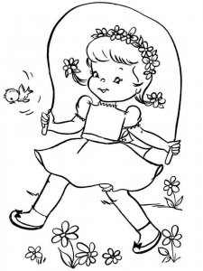 Spring coloring page 1 - Free printable