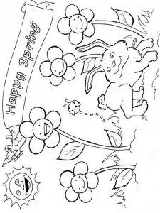 Spring coloring page 10 - Free printable