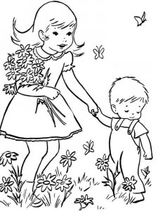 Spring coloring page 12 - Free printable