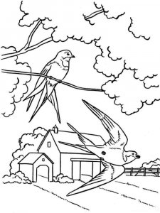Spring coloring page 17 - Free printable