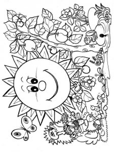 Spring coloring page 18 - Free printable