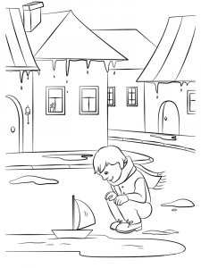 Spring coloring page 26 - Free printable
