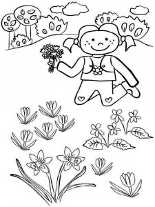 Spring coloring page 3 - Free printable