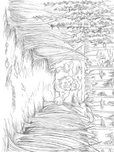 Swamp coloring page 7 - Free printable