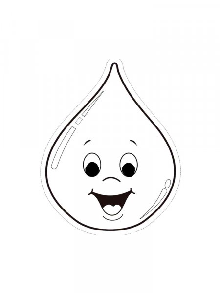 Water Drop coloring pages