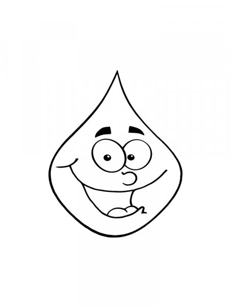 Water Drop coloring pages