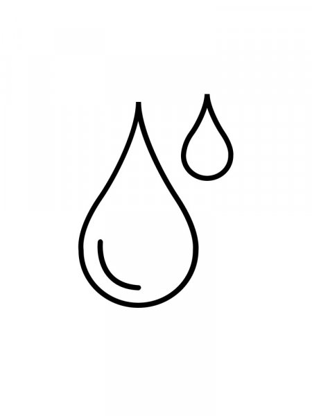 Water Drop coloring pages