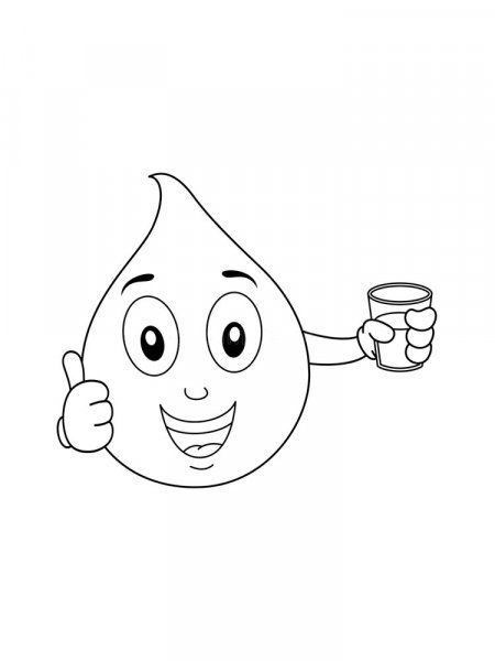 Water Drop coloring pages