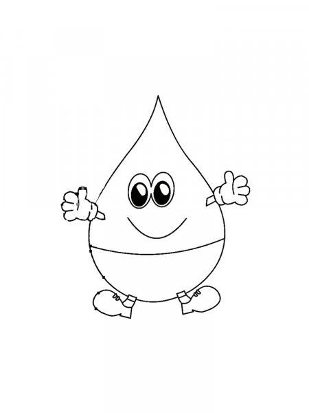 Water Drop coloring pages