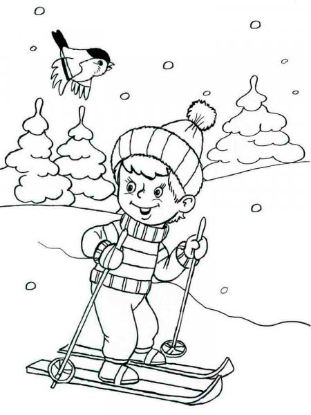 Winter coloring pages