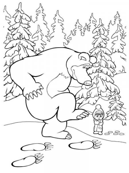 Winter coloring pages