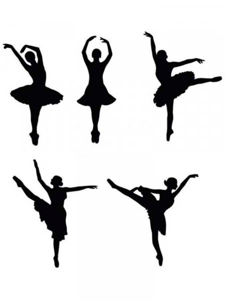 Ballerina Stencils - Free Printable