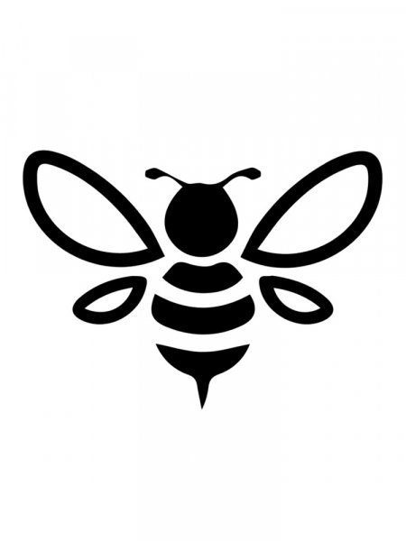 Bee Stencils - Free Printable