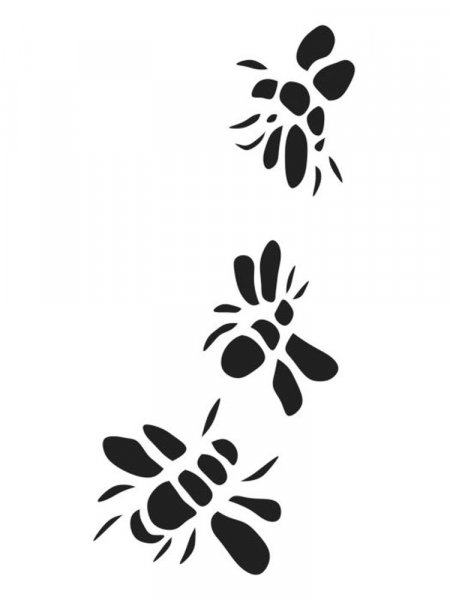 Bee Stencils - Free Printable