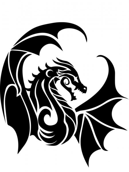 Dragon Stencils - Free Printable