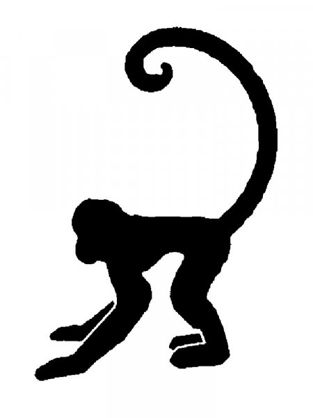 Monkey Stencils - Free Printable