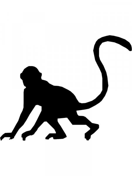 Monkey Stencils - Free Printable