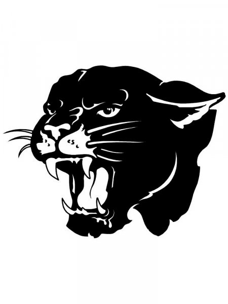 Panther Stencils - Free Printable