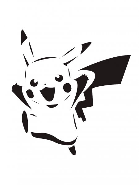 Pikachu Stencils - Free Printable