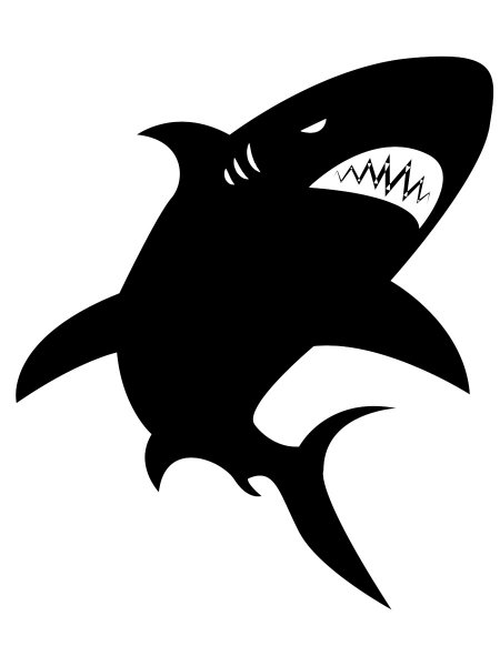 Shark Stencils - Free Printable