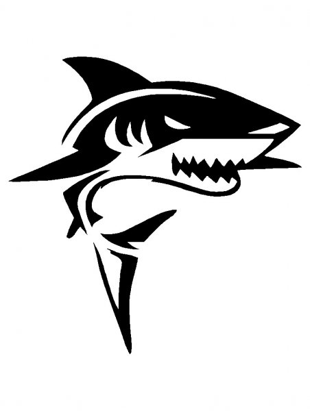 Shark Stencils - Free Printable