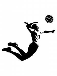Volleyball Stencils - Free Printable