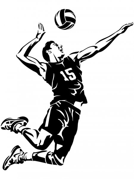 Volleyball Stencils - Free Printable