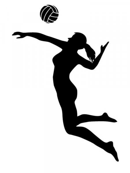 Volleyball Stencils - Free Printable