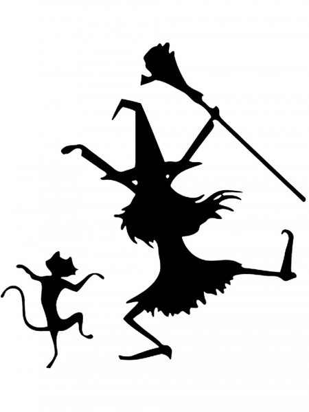 Witch Stencils - Free Printable