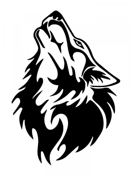 Wolf Stencils - Free Printable